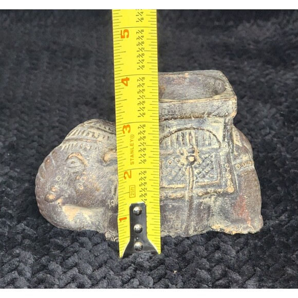 Elephant Candle Holder Set  Formalities Jungle Pedestal & Rustic Tealight Holder - Picture 12 of 12